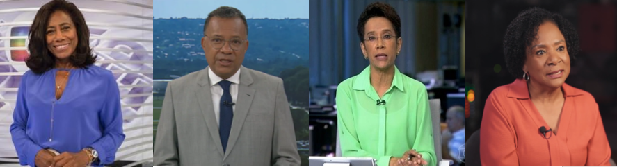 Gloria Maria, Heraldo Pereira, Zileide Silva e Dulcineia Novaes
