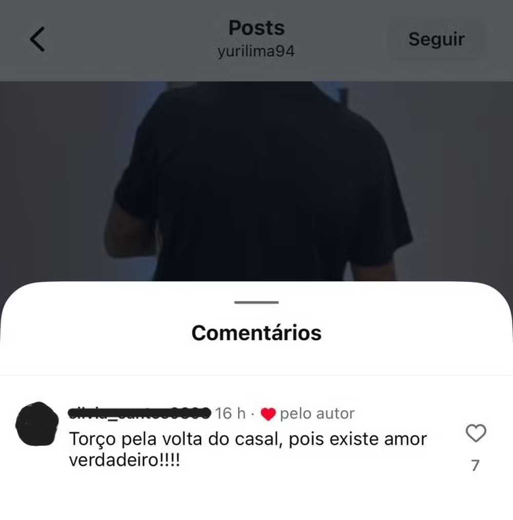 curtida de yuri lima