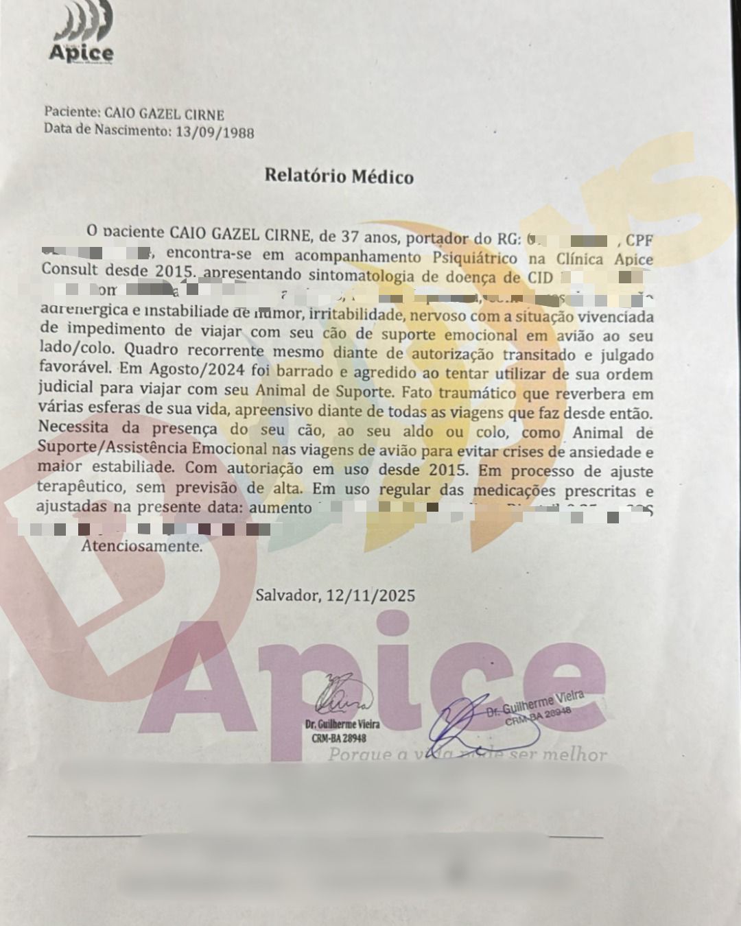 Arquivo Pessoal/Caio Cirne