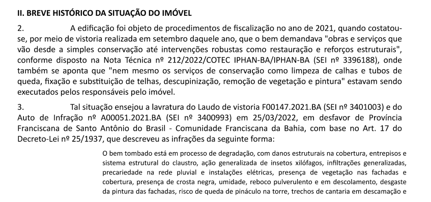 Nota Técnica - IPHAN