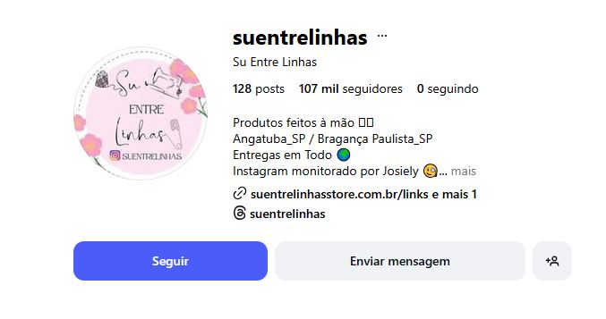 perfil suzanne instagram