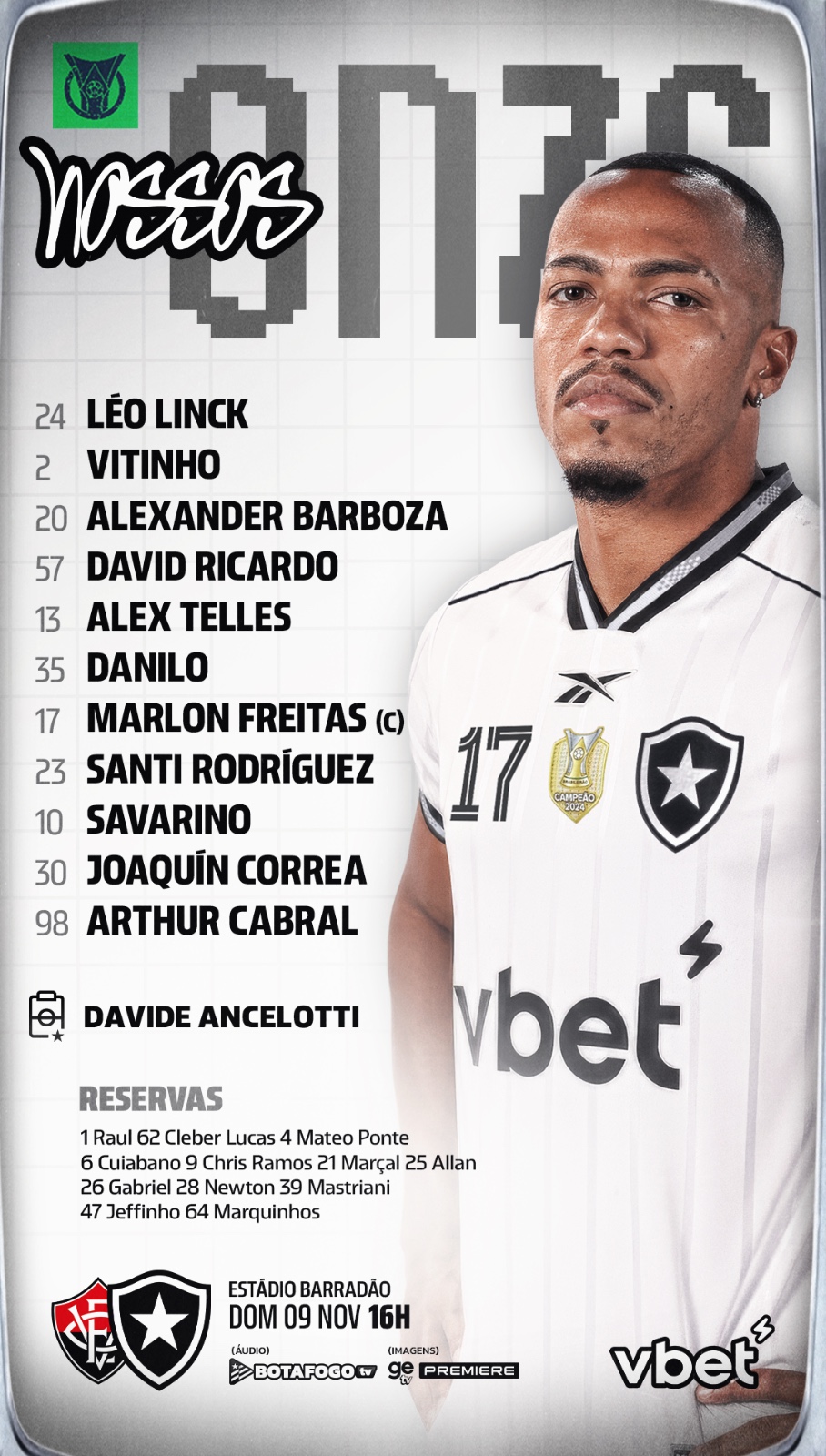 Foto: Reprodução/Ascom Botafogo