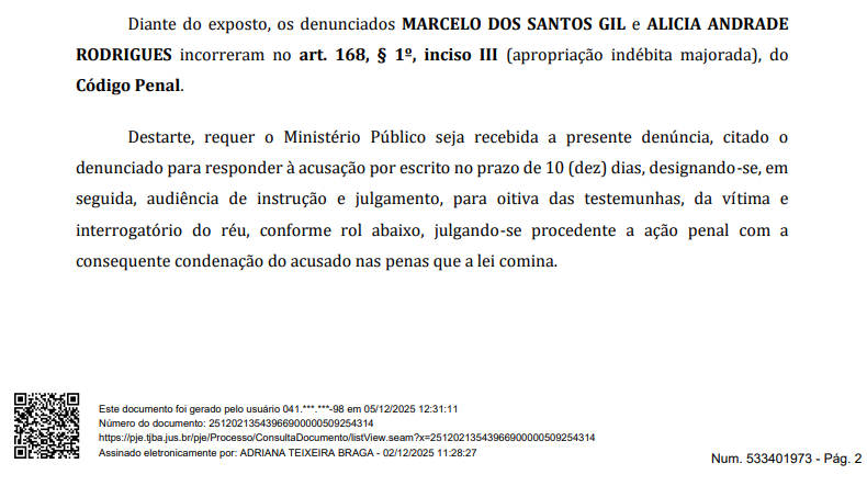 Denúncia MP