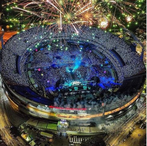 Morumbis em dia de show (Foto: Rep/@jp_drone) 