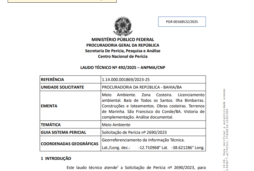 Laudo MPF 