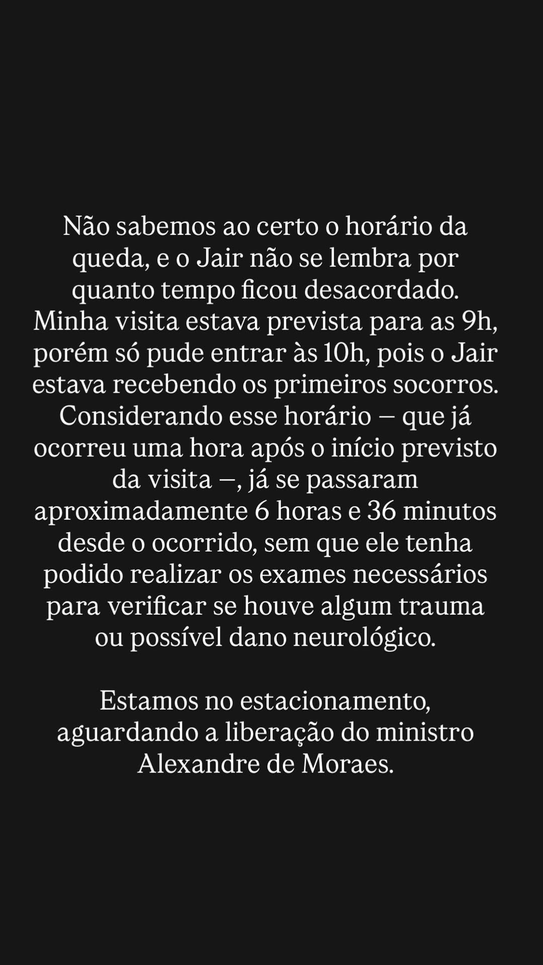 Postagem na rede social