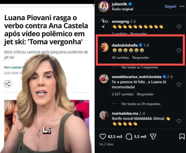 reação dado