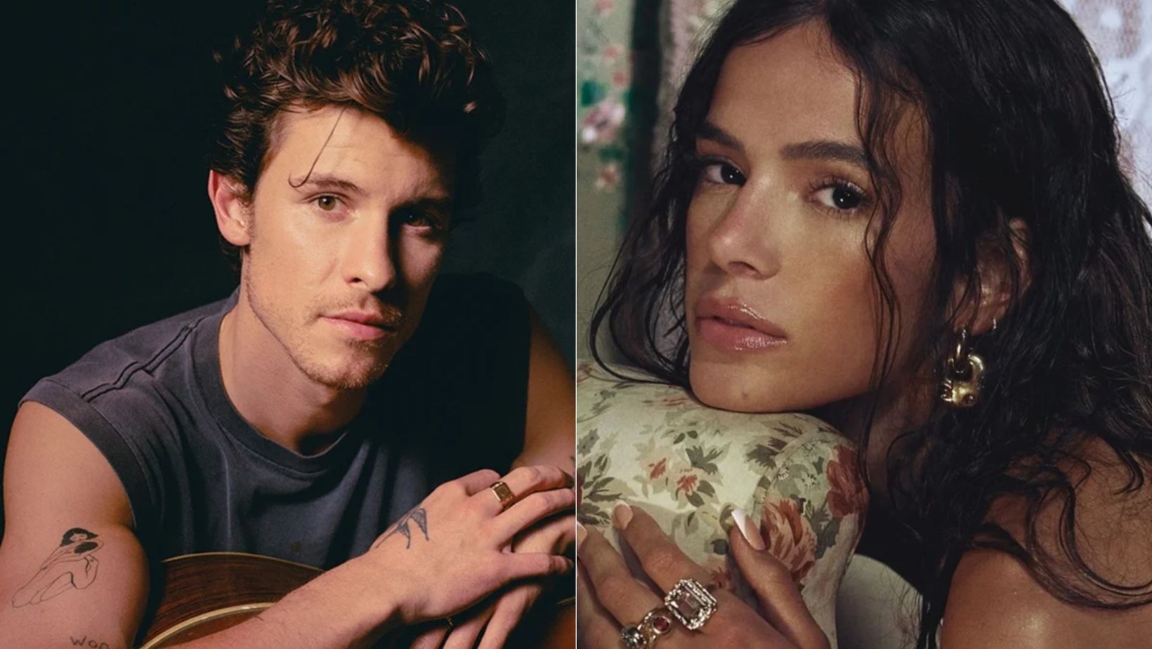 Foto: Reprodução / redes sociais | Shawn Mendes e Bruna Marquezine 