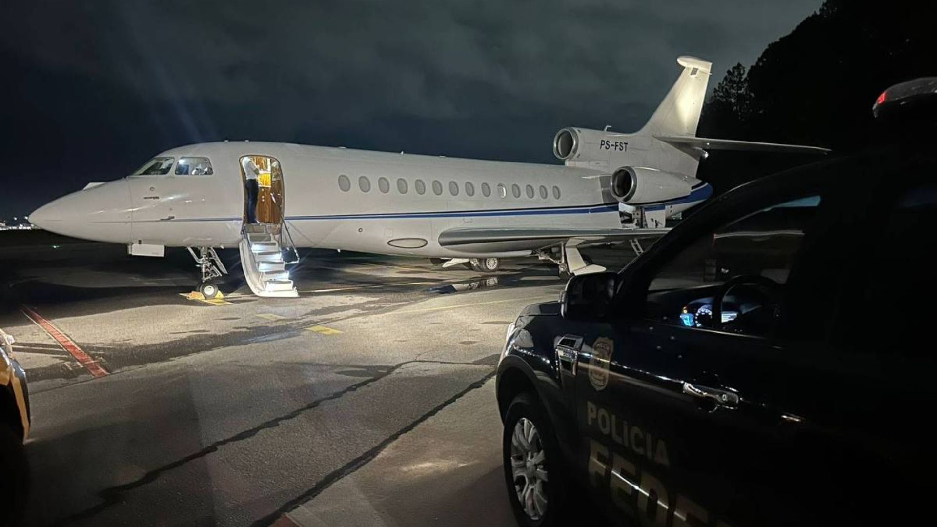 Aeronave apreendida pela Polícia Federal atribuída a Daniel Vorcaro, dono do Master - Polícia Federal