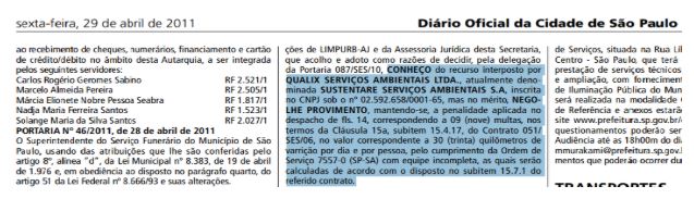 Diário Oficial da Cidade de São Paulo 