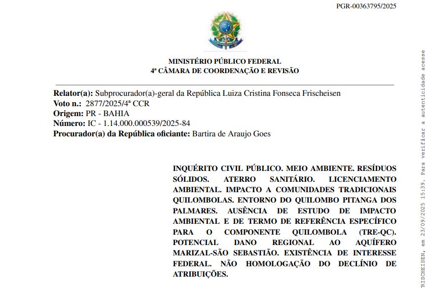 Inquérito Civil do MPF