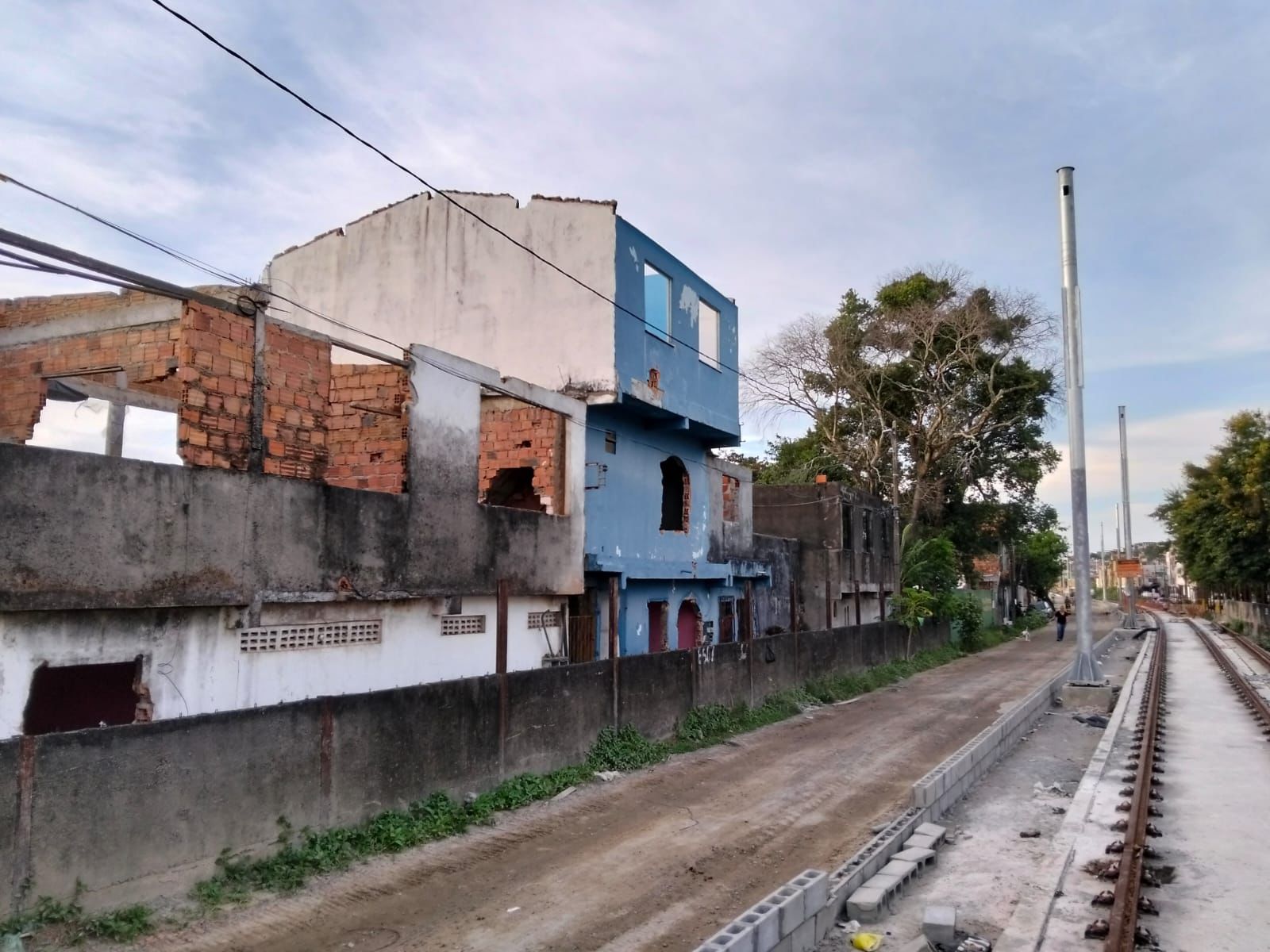 Casas da familia de Renê que foram desapropriadas/ Foto: Bruna Rocha