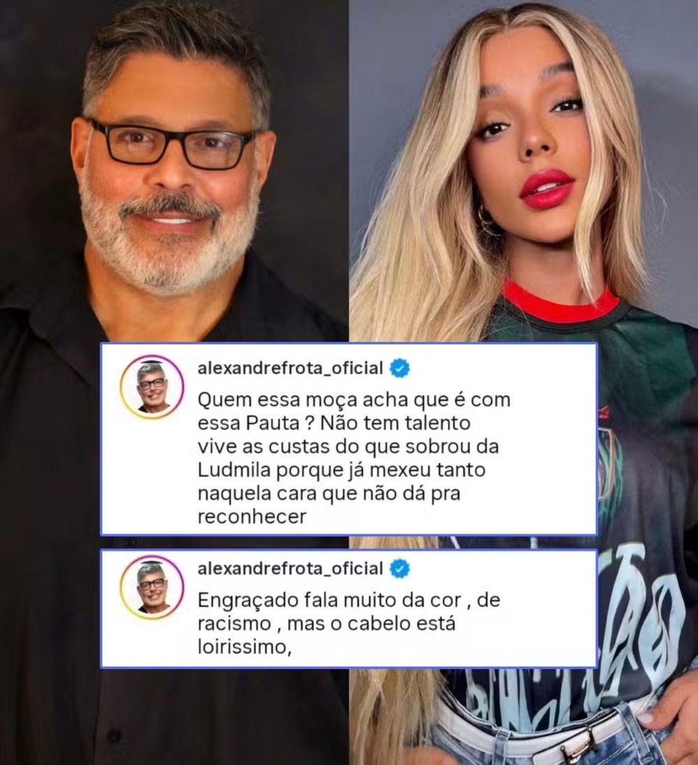 Alexandre Frota detona Brunna Gon&ccedil;alves: 'Vive &agrave;s custas do que sobrou da Ludmilla' &mdash; Foto: Reprodu&ccedil;&atilde;o/Instagram