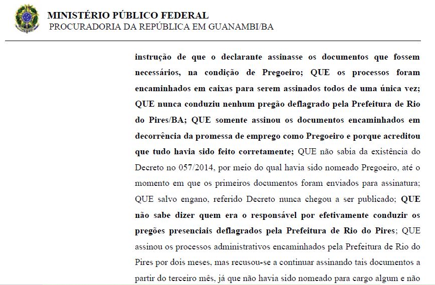 Depoimento Osvaldo/Inquérito MPF