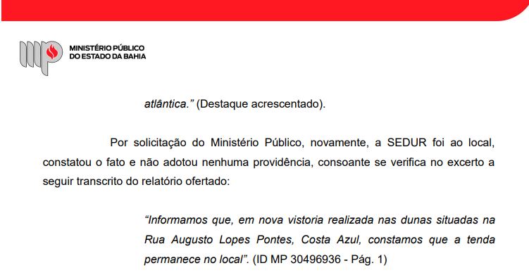 Ação do MPBA