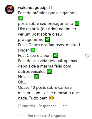 Perfil que compartilhou a foto da atriz se pronuncia - Reprodução/Instagram