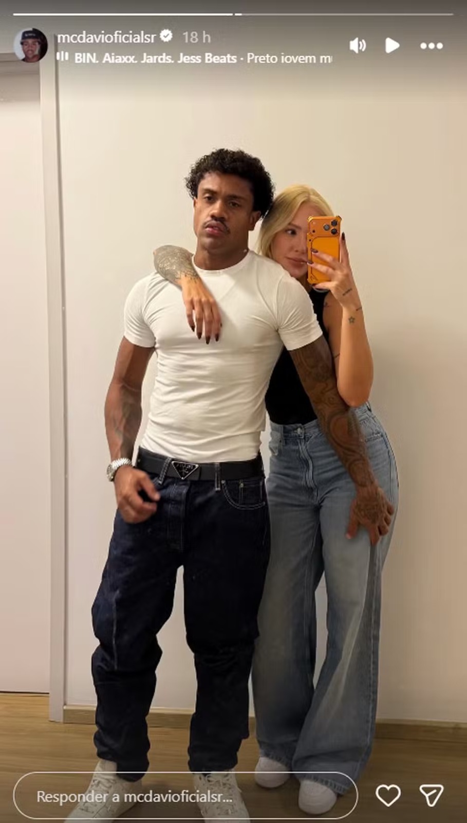 MC Davi vive novo romance com influenciadora — Foto: Reprodução/Instagram