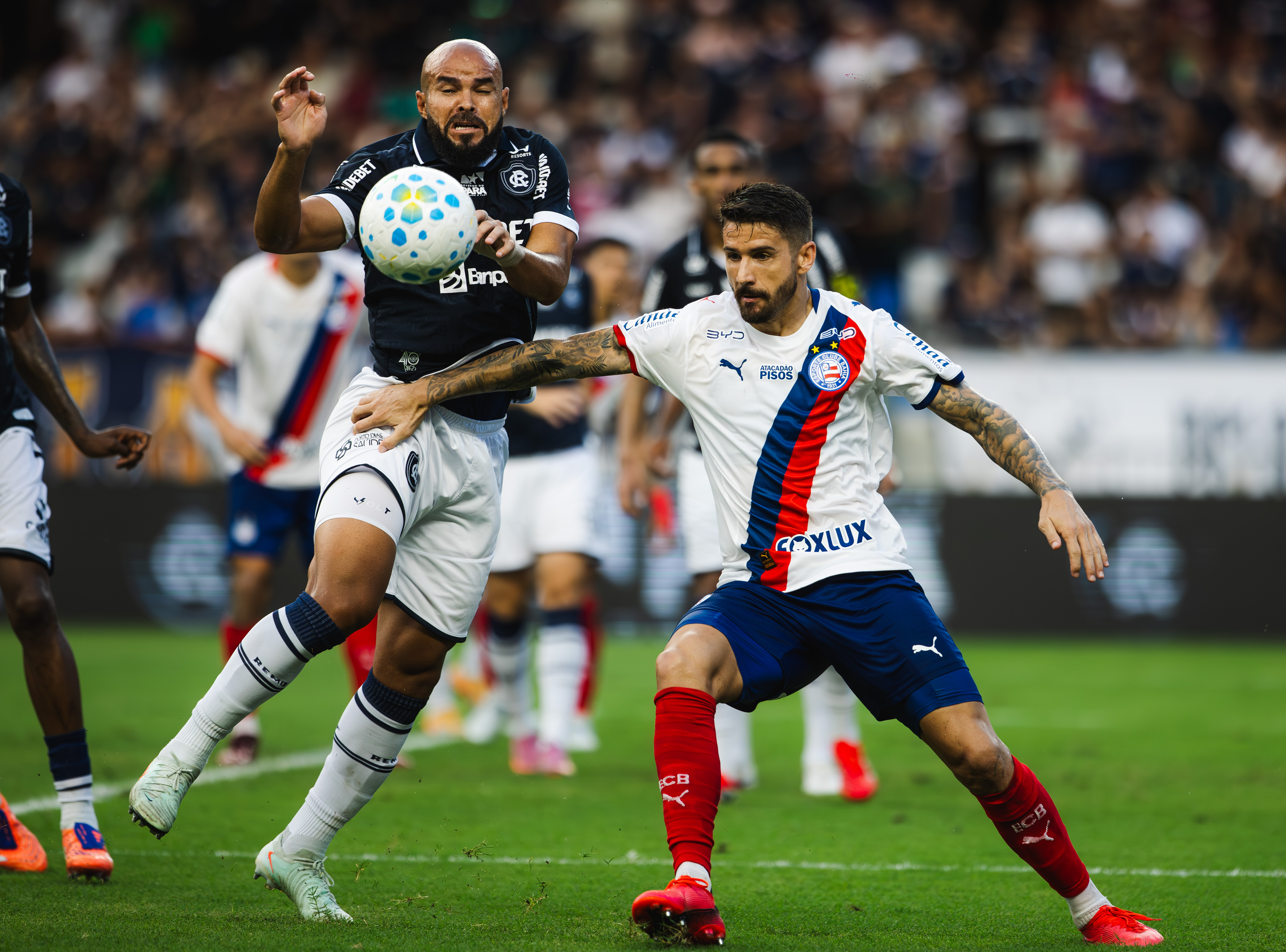 Pelo Brasileirão, o Remo venceu o Bahia por 4 x 1, em Belém (Foto: Divulgação/ECB)