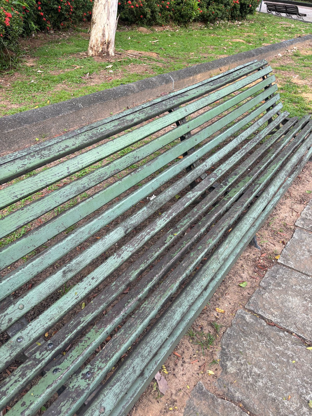 Cenário de abandono na Praça do Campo Grande