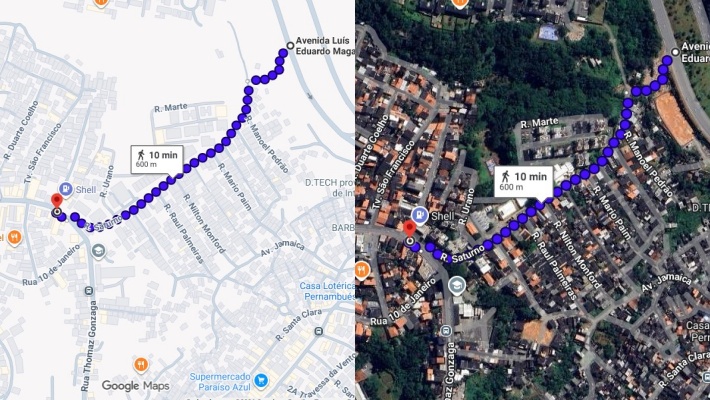 Via de ligação Avenida Luis Eduardo x Pernambués