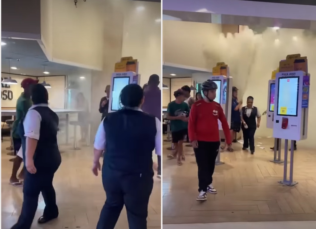 Confusão em McDonald’s após suposta agressão termina em quebra-quebra e revolta; assista