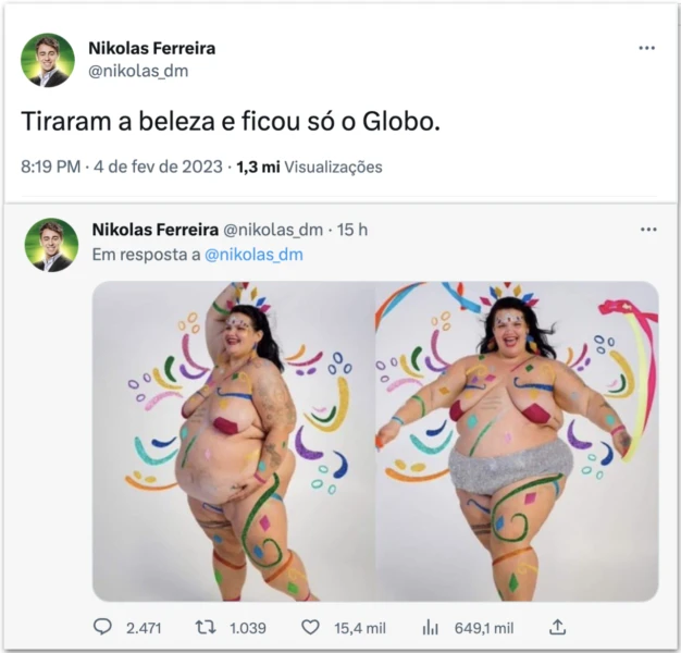 comentario nikolas ferreira
