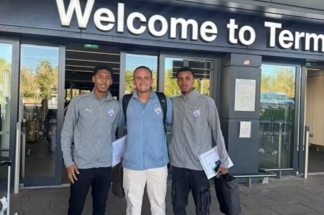 Jonathan (à esquerda) e Ruan (à direita) (Foto: Divulgação/EC Bahia)