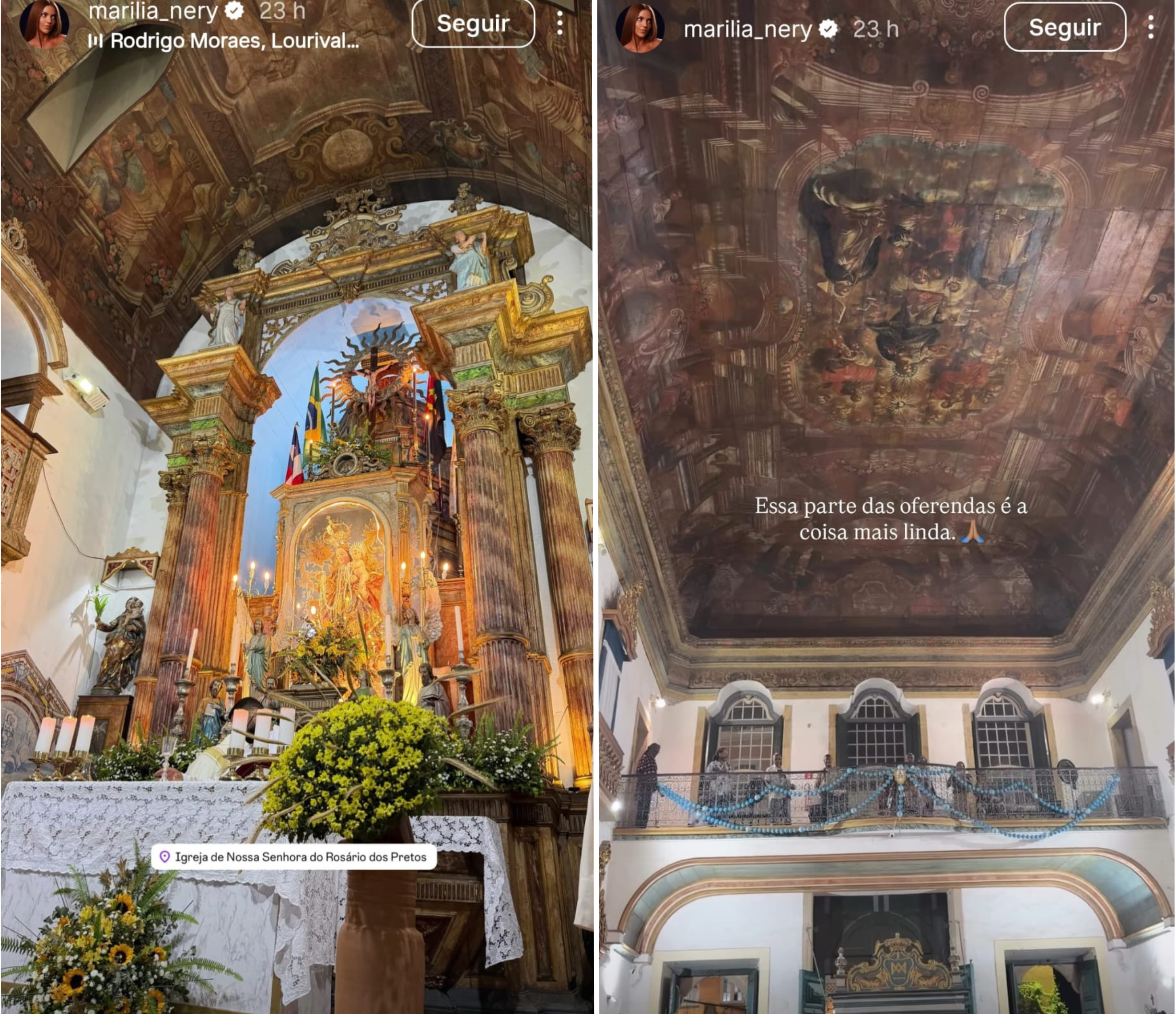 Esposa do jogador registrou o momento nas redes sociais (Foto: Reprodução)