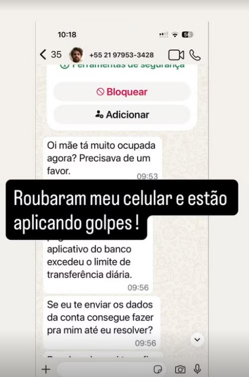 Alejandro Claveaux denuncia que criminosos estão se passando por ele — Foto: Reprodução/Instagram