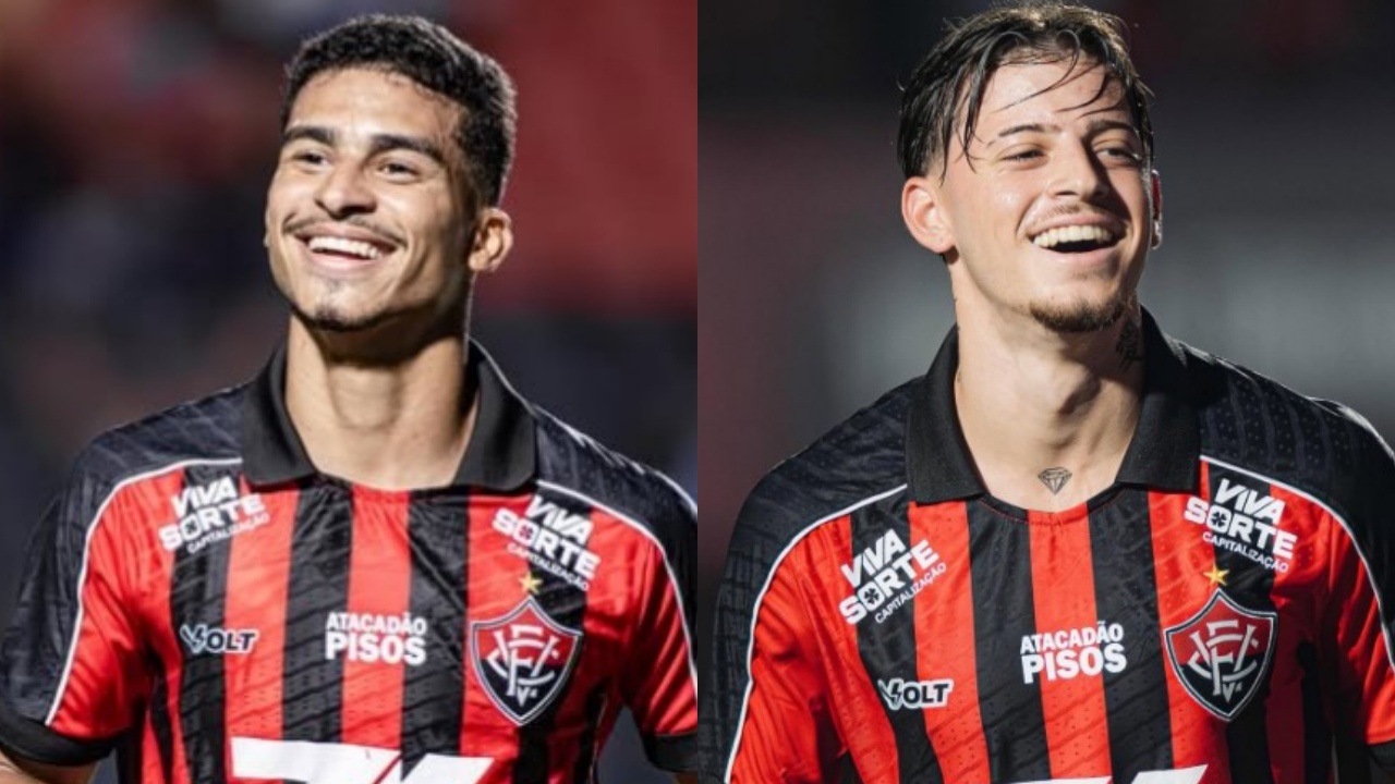 Renê ou Tarzia: quem é o apaixonado? Atacante do Vitória dedica gol à namorada e recebe declaração na web; veja