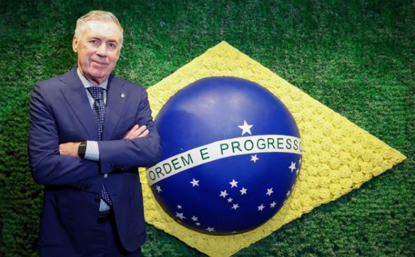 Ancelotti renovou o contrato com a Seleção até 2030 (Foto: Divulgação/CBF)