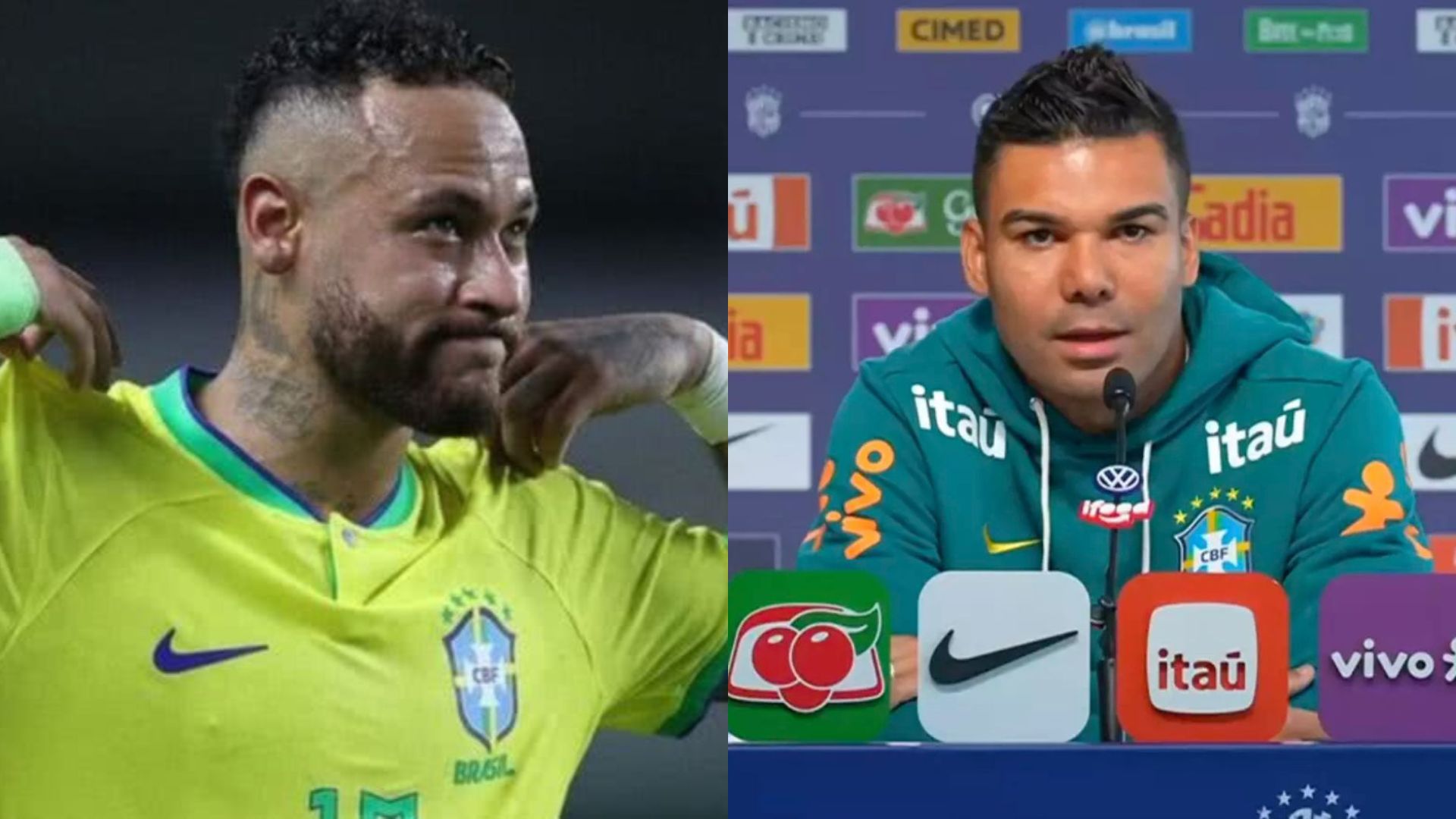 Em coletiva, Casemiro revela incômodo sobre lesão de Neymar no meio da preparação da Seleção: “Toda hora tem que falar dele aqui”