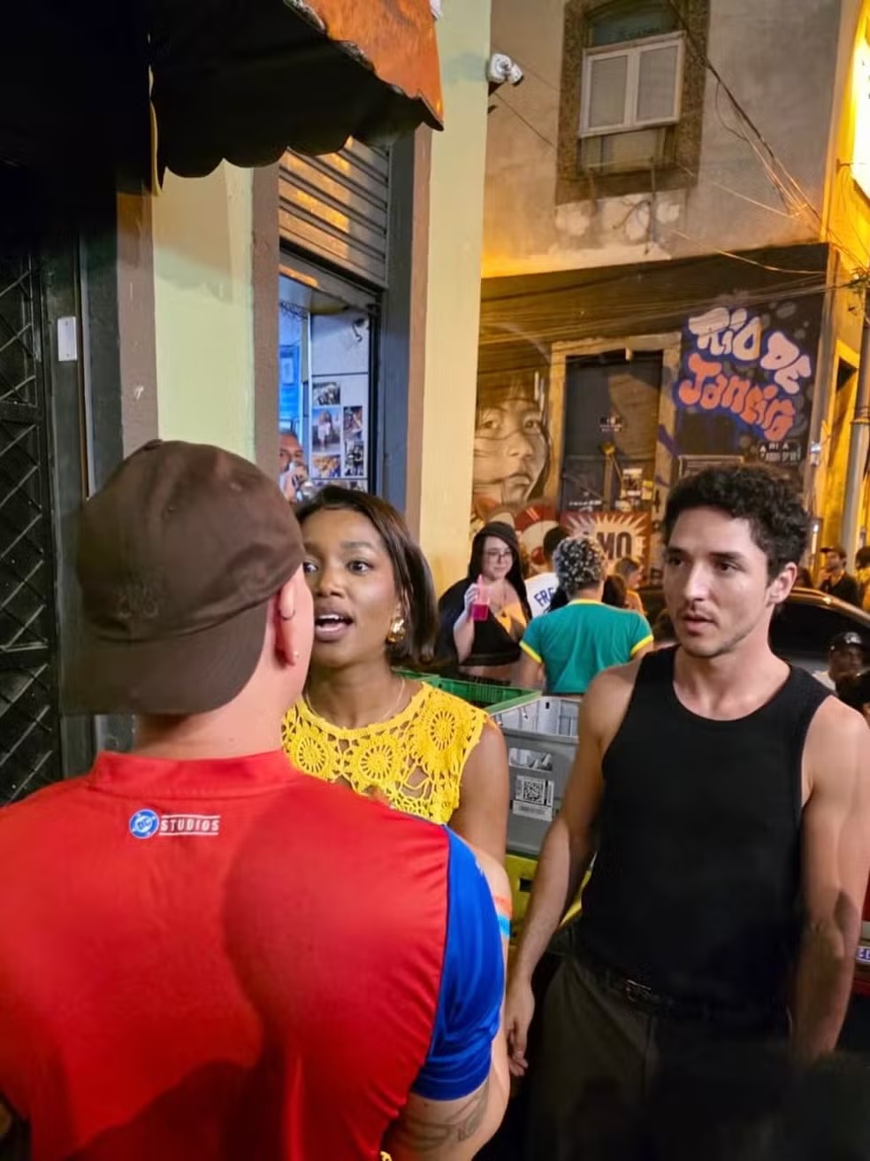 Iza e o namorado João Silva