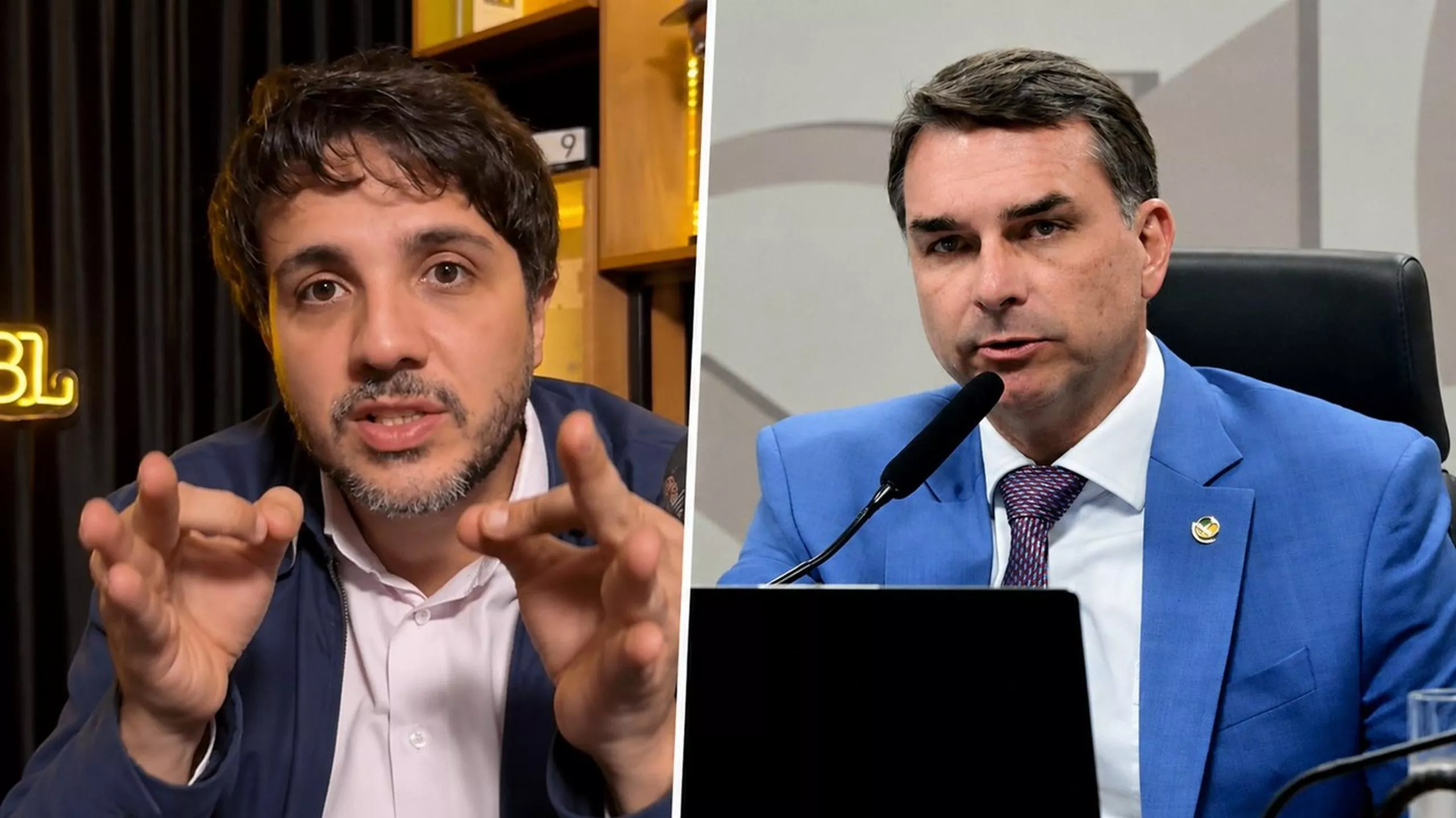 Renan Santos faz revelação bombástica sobre o objetivo da visita de Flávio a Vorcaro
