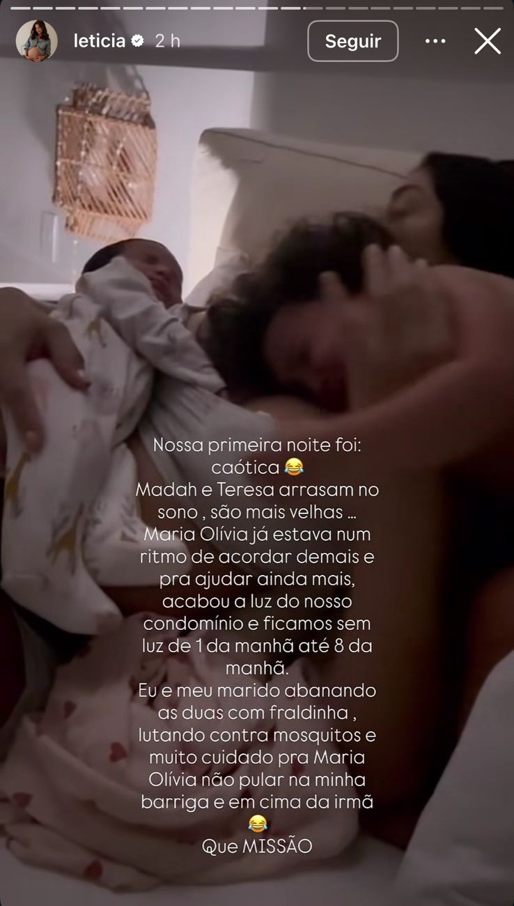 Stories/Reprodução: Instagram @leticia