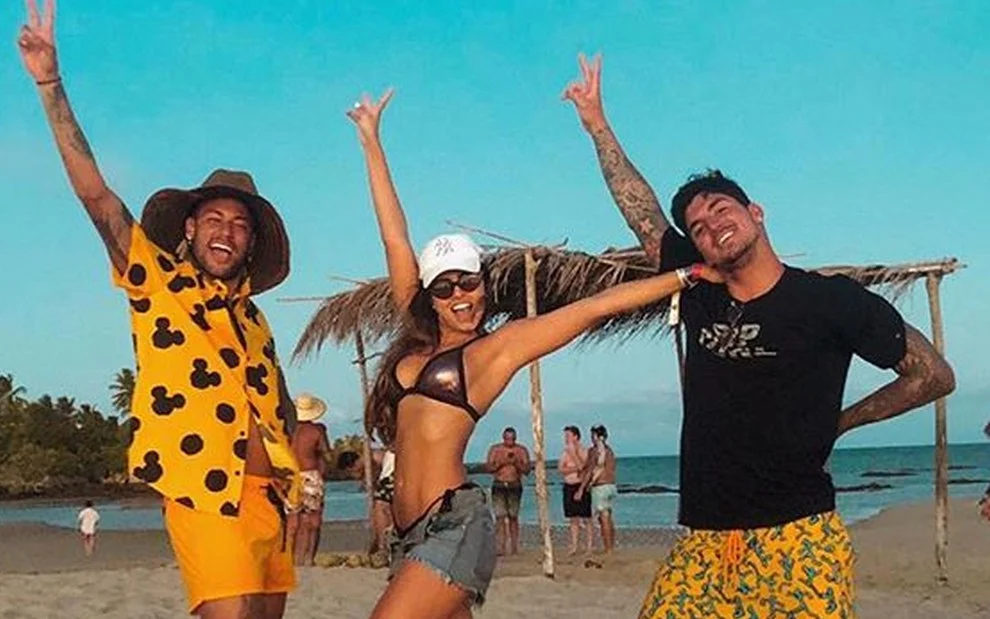 neymar, medina e isabella