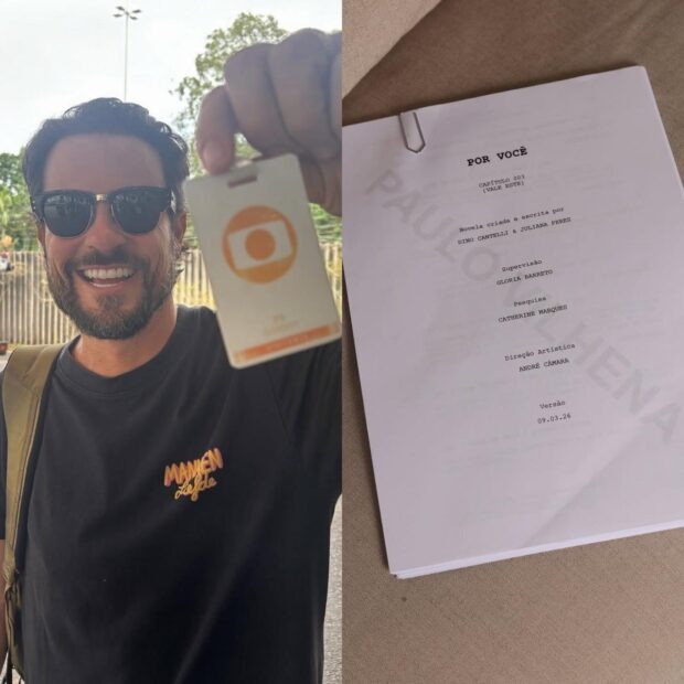 O ator anunciou participação na nova novela “Por Você” atráves de uma publicação em sua conta no Instagram. (Foto: Reprodução/Instagram)