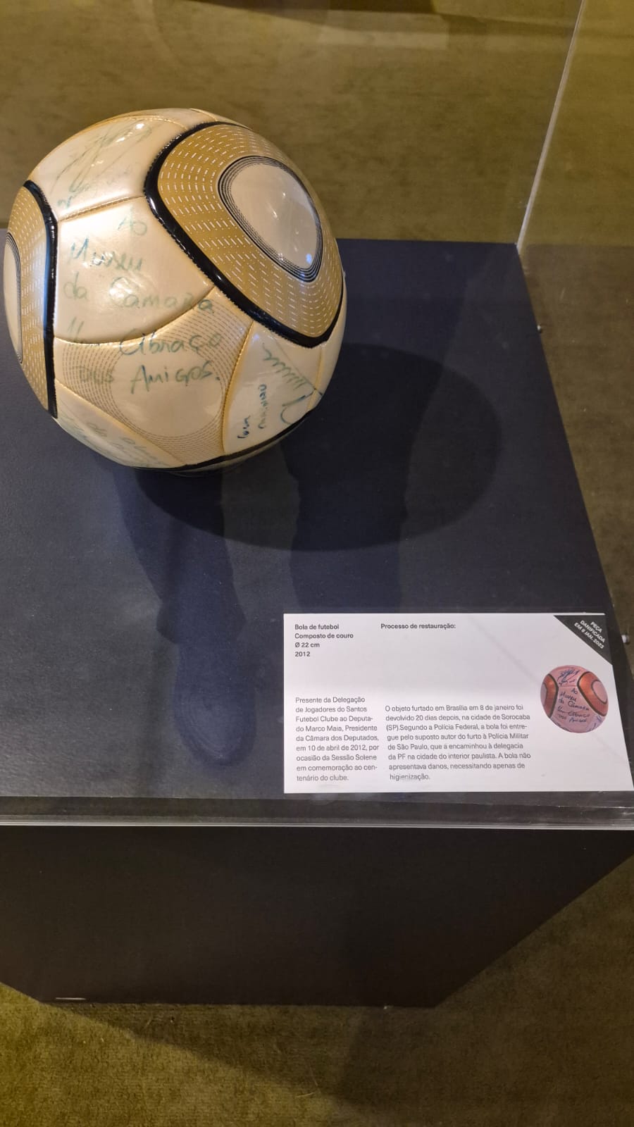 Exposição objetos na Câmara dos Deputados