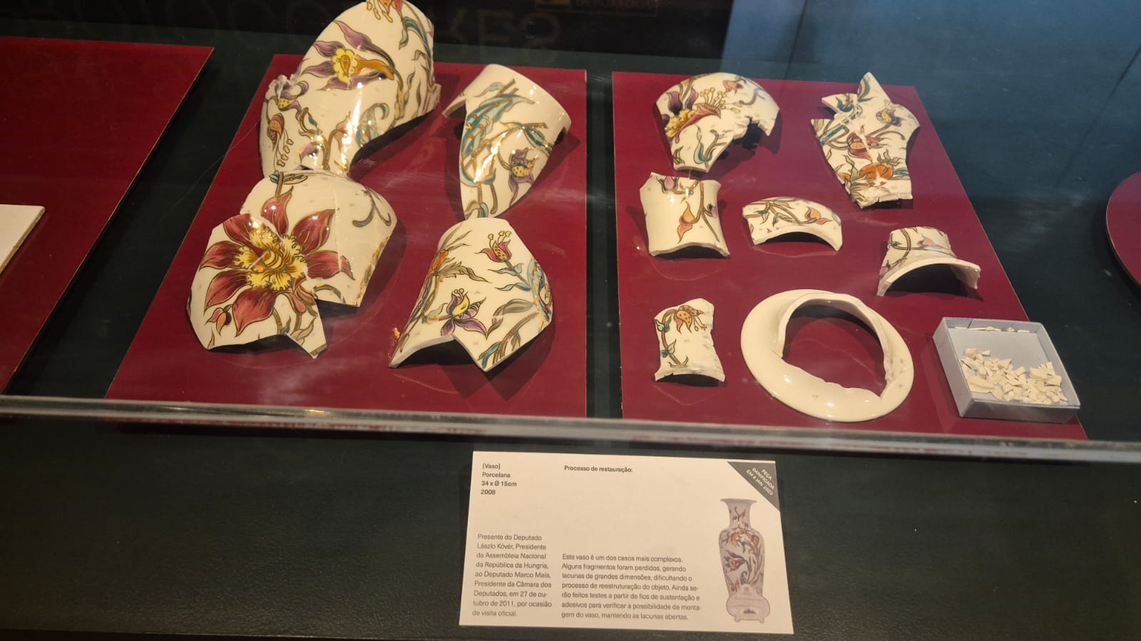 Exposição objetos Câmara dos Deputados