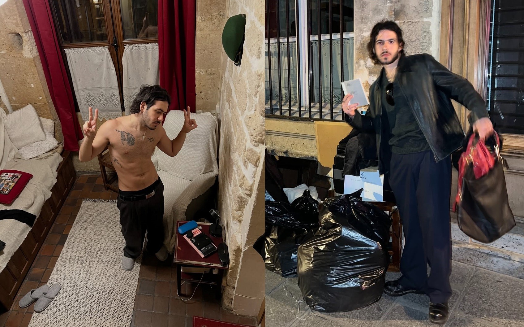 Filho de galã da Globo choca ao surgir em foto revirando lixo: "Não entendo"
