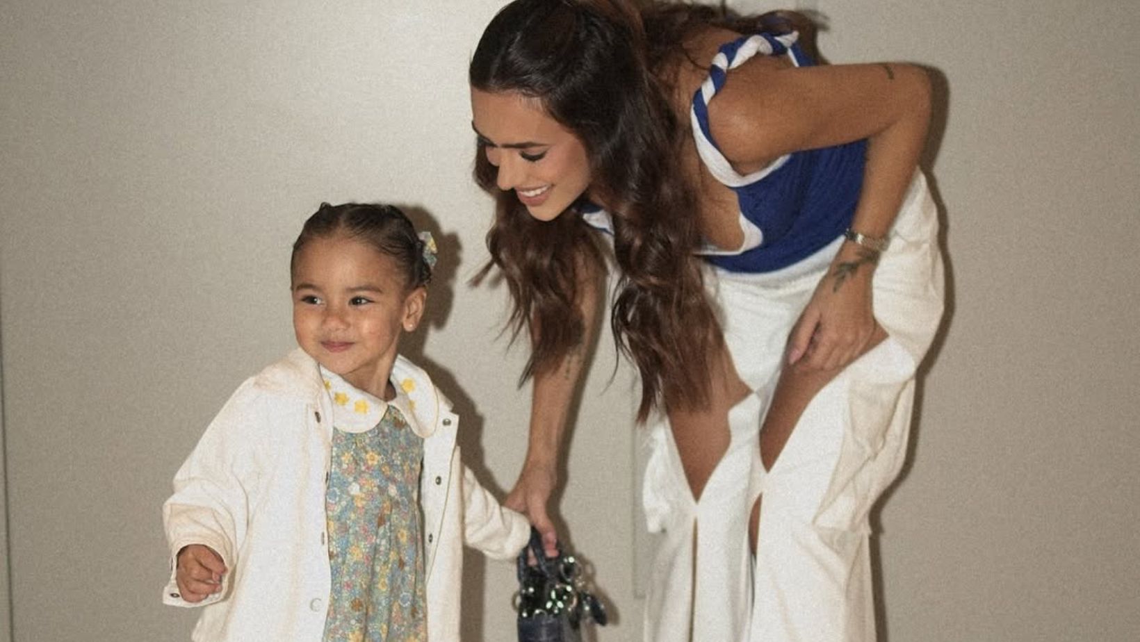 Bruna Biancardi entrega bastidores de Mavie "pistola" no estádio: "Ficou brava que ele estava no campo"