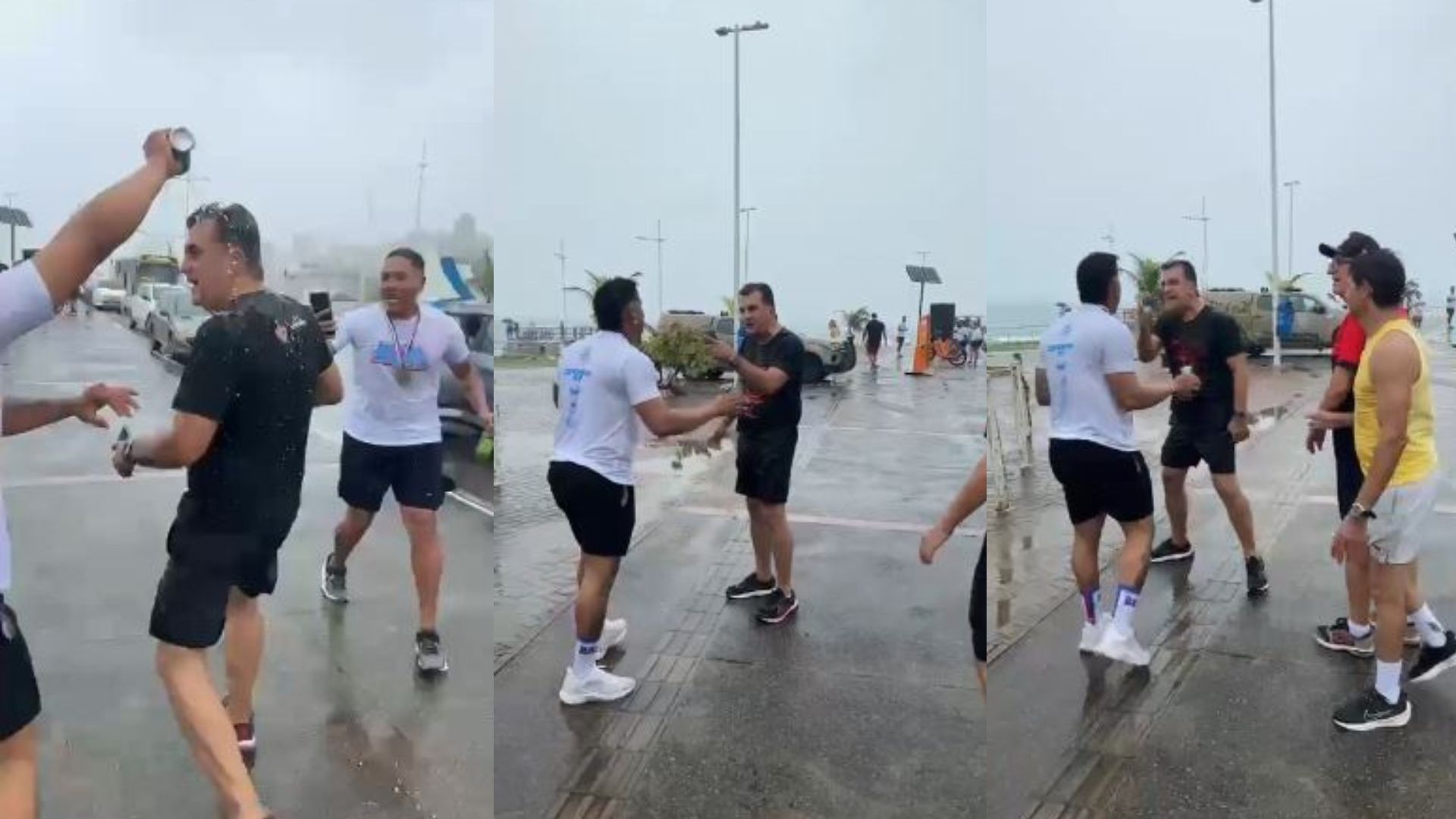 CONFUSÃO! Fábio Mota troca farpas com torcedores do Bahia durante caminhada da Bamor; assista