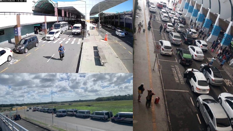 Área externa do aeroporto | Imagens: Cassa