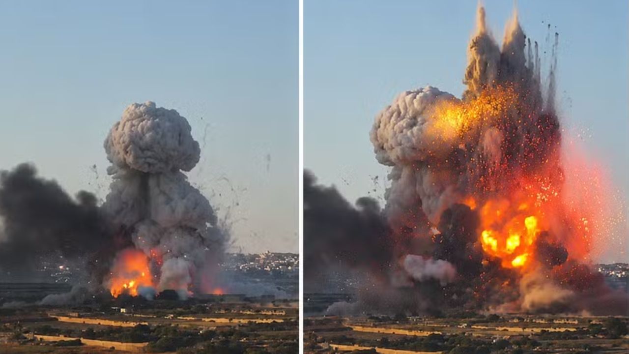 Urgente! Explosão atinge Ilha de Malta e fumaça toma céu; assista