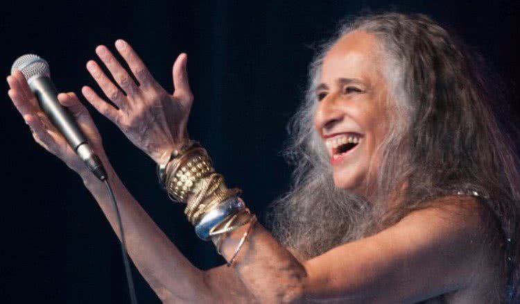 Alcione,  Leci Brandão, Maria Bethânia e Daniela Mercury gravam samba da Mangueira. Foto: Redes sociais 