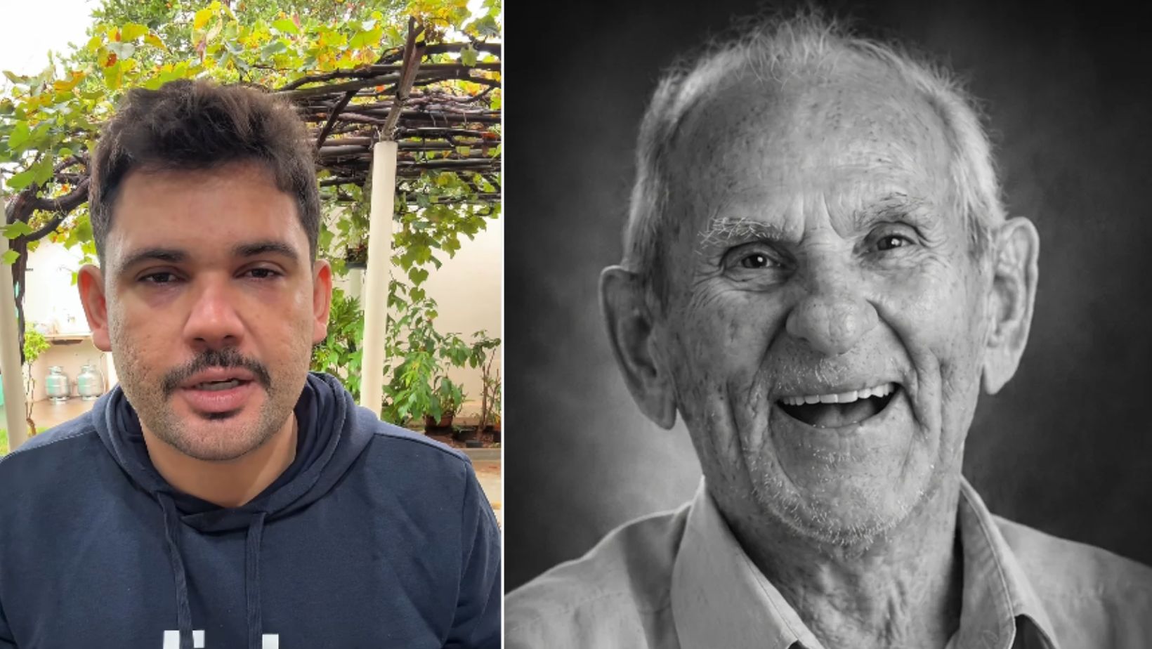 Morre vovô tiktoker que viralizou ao mostrar a rotina nas redes sociais; neto faz despedida emocionante