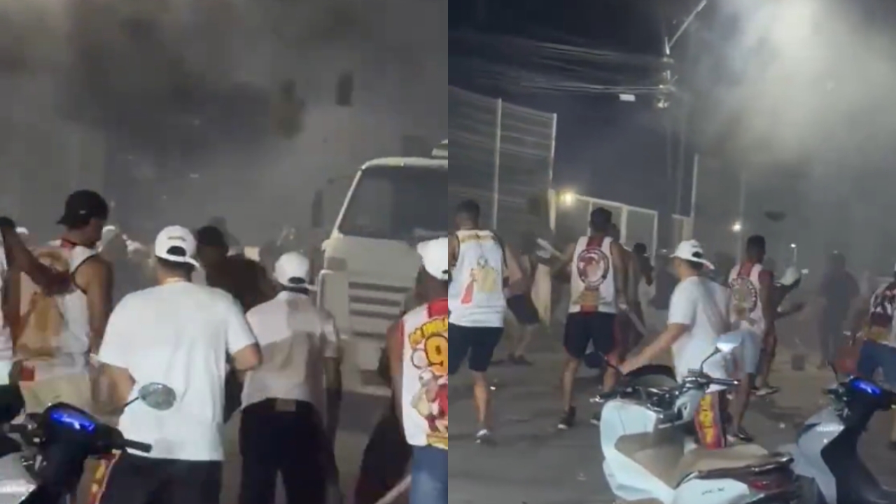 VÍDEO: Bamor e TUI se envolvem em briga, causam pânico em bairro de Salvador e grupo é detido pela PM