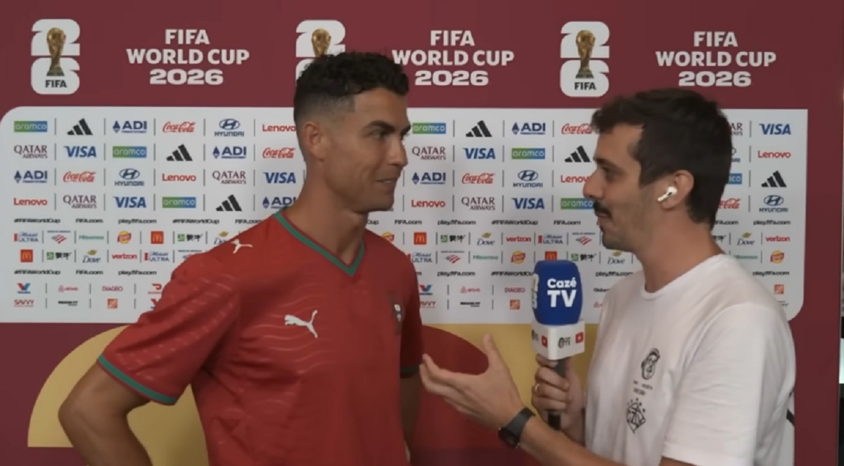 CazéTV entrevistou Cristiano Ronaldo com exclusividade.