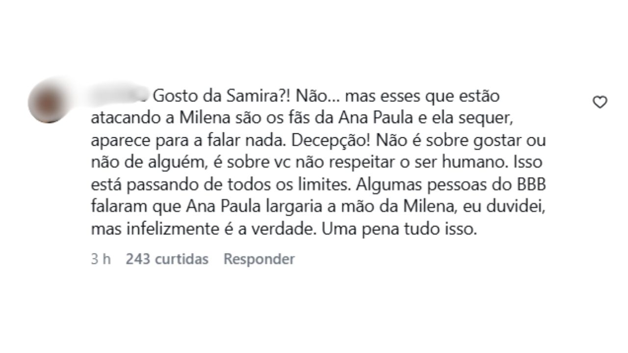 Foto: Internautas detonam Ana Paula | Reprodução: redes sociais