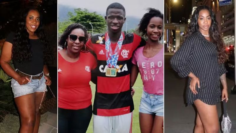 Antes e depois: os parentes de Vini Jr. que surpreenderam com transformações